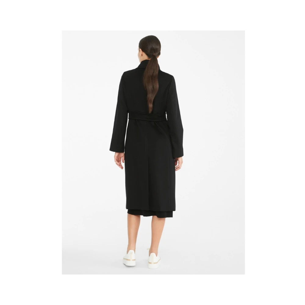 Max Mara Wollen Omslagjas Black Dames