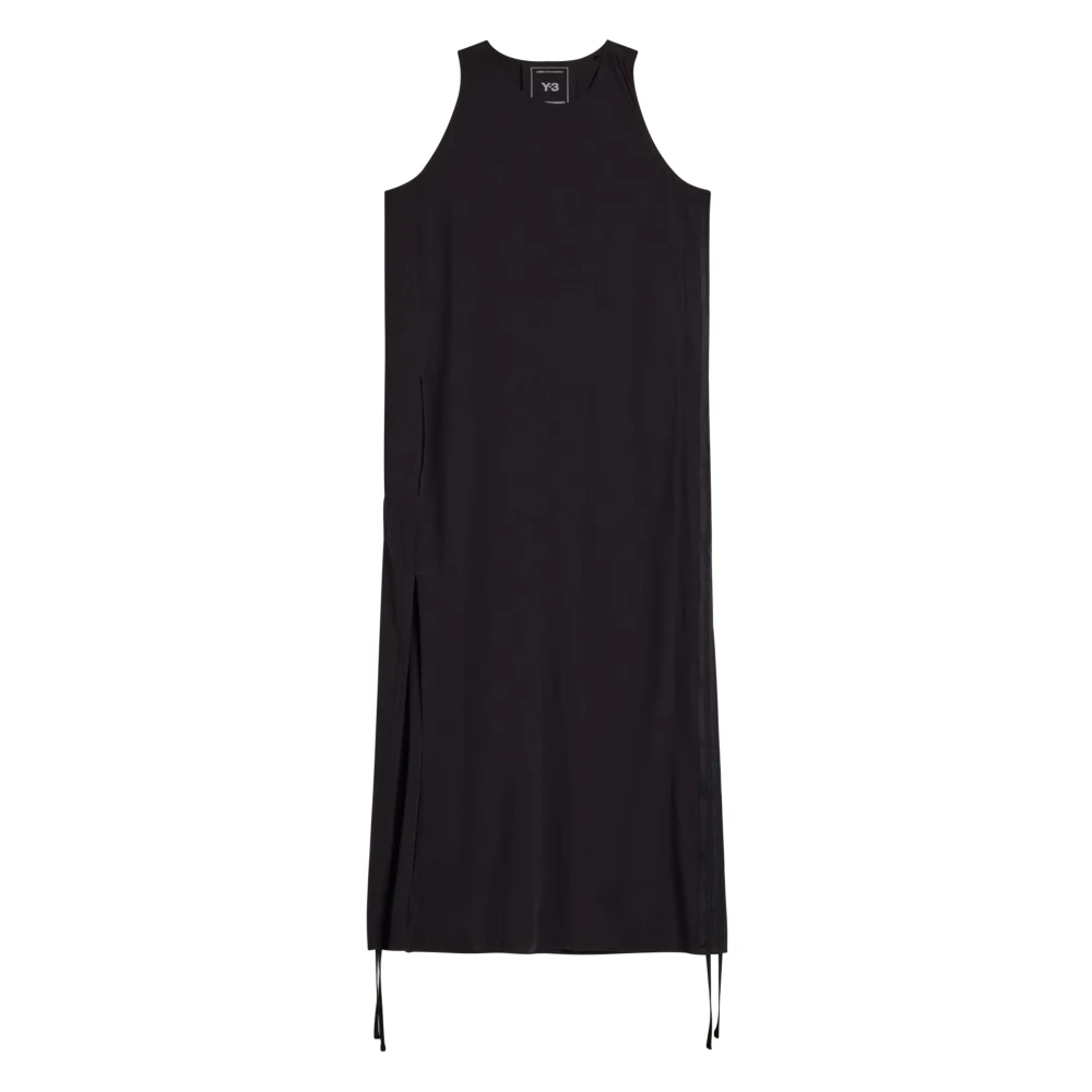Y-3 Women's Black Racer Cinch Dress - Midi Dresses - M - Dresses