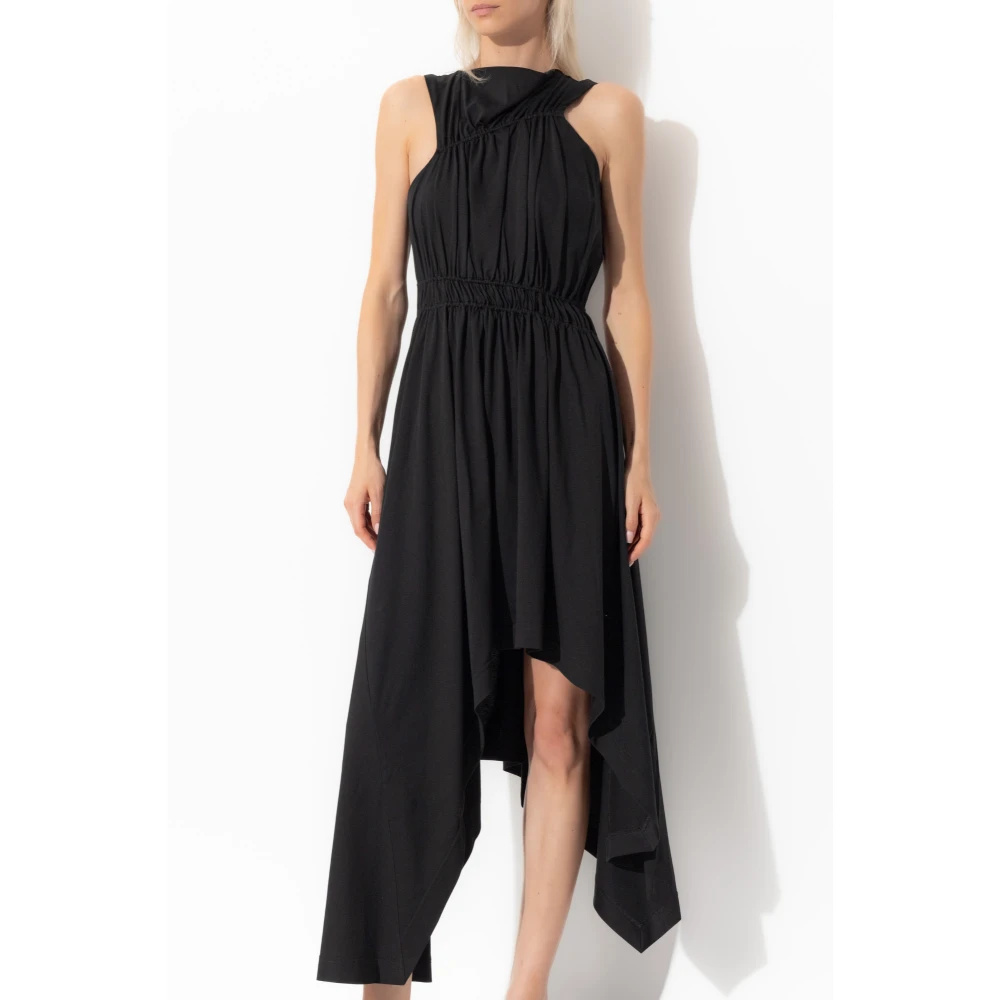 alexander mcqueen Asymmetrische jurk Black Dames