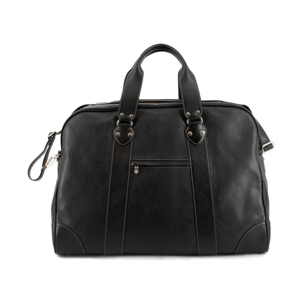 BRUNELLO CUCINELLI Vintage-geïnspireerde Reistas Black Heren