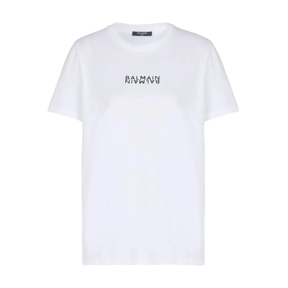 Balmain White Cotton T-Shirt - Unisex - T-Shirts - M - Tops