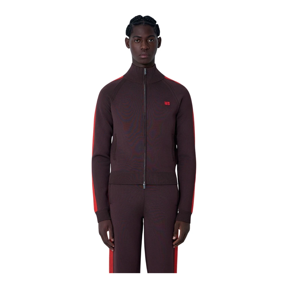 Wales Bonner Men's Brown Tide Track Zip-Up Sweatshirt