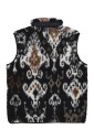 black-jacquard-sleeveless-vest-liner
