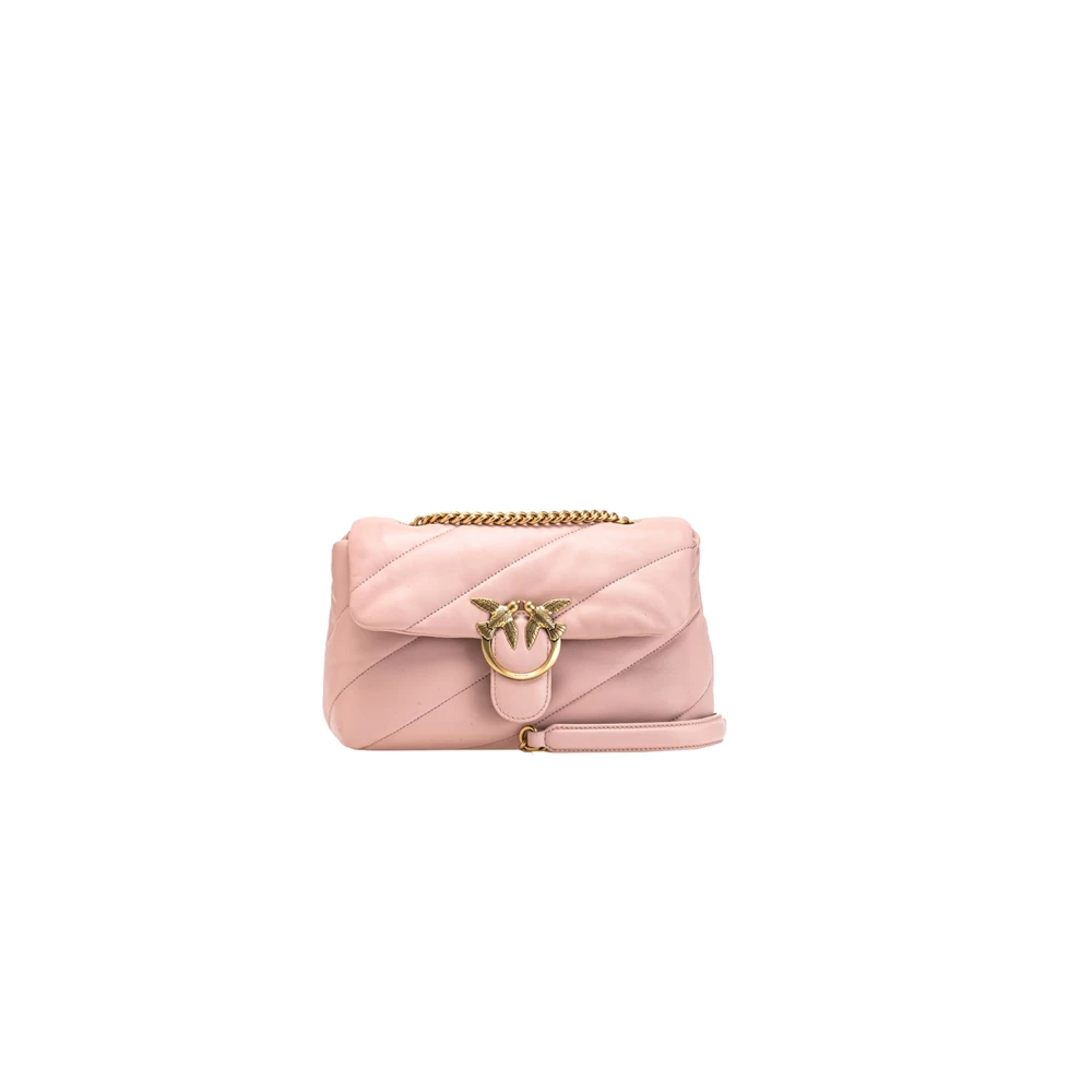 Pinko Love Bag Puff Mini met gewatteerd ontwerp Pink Dames