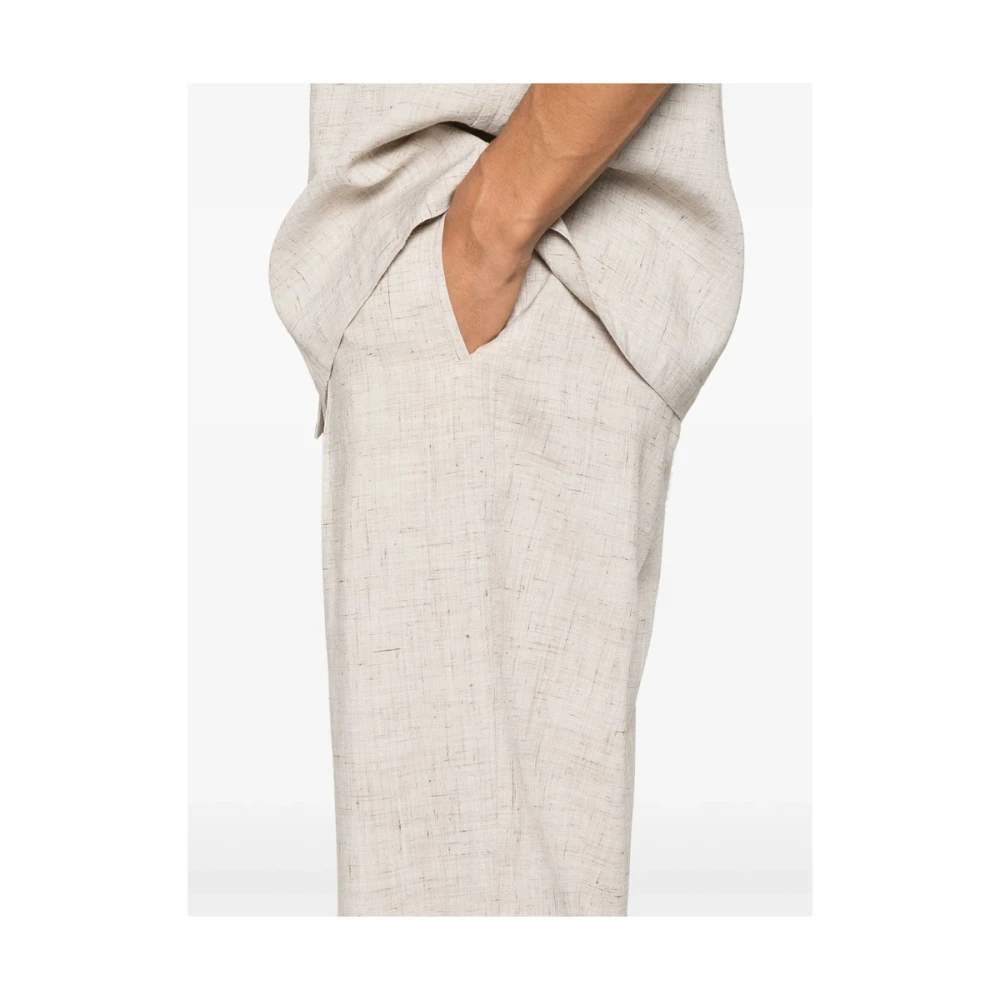 Barena Venezia Beige Broek met knopen Beige Heren