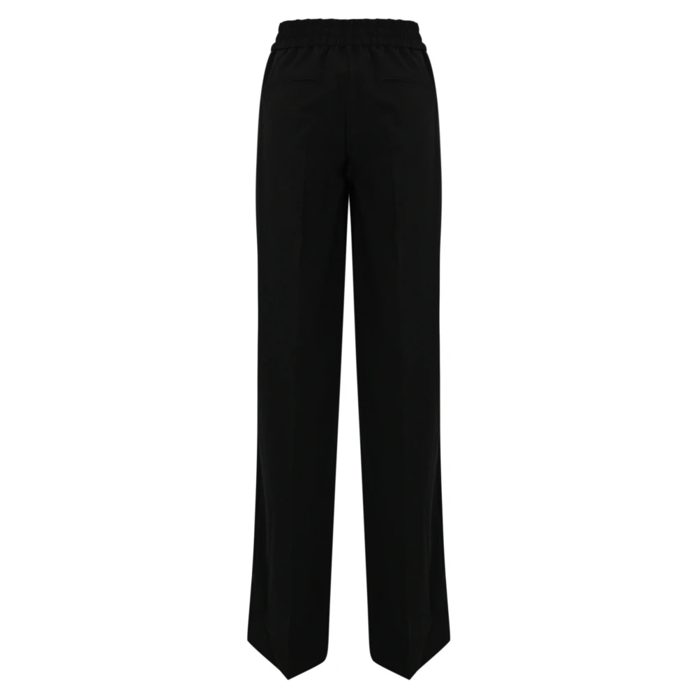 D.Exterior Klassieke zwarte broek Flared Fit Black Dames