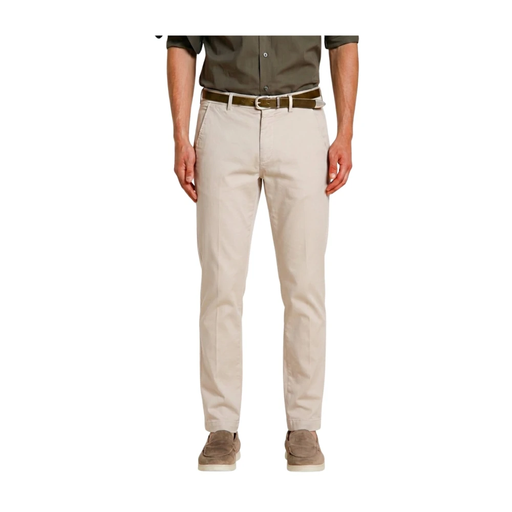 Mason's Herr Beige Byxor 2XL, Bomull, Torino Flex Chino Byxor