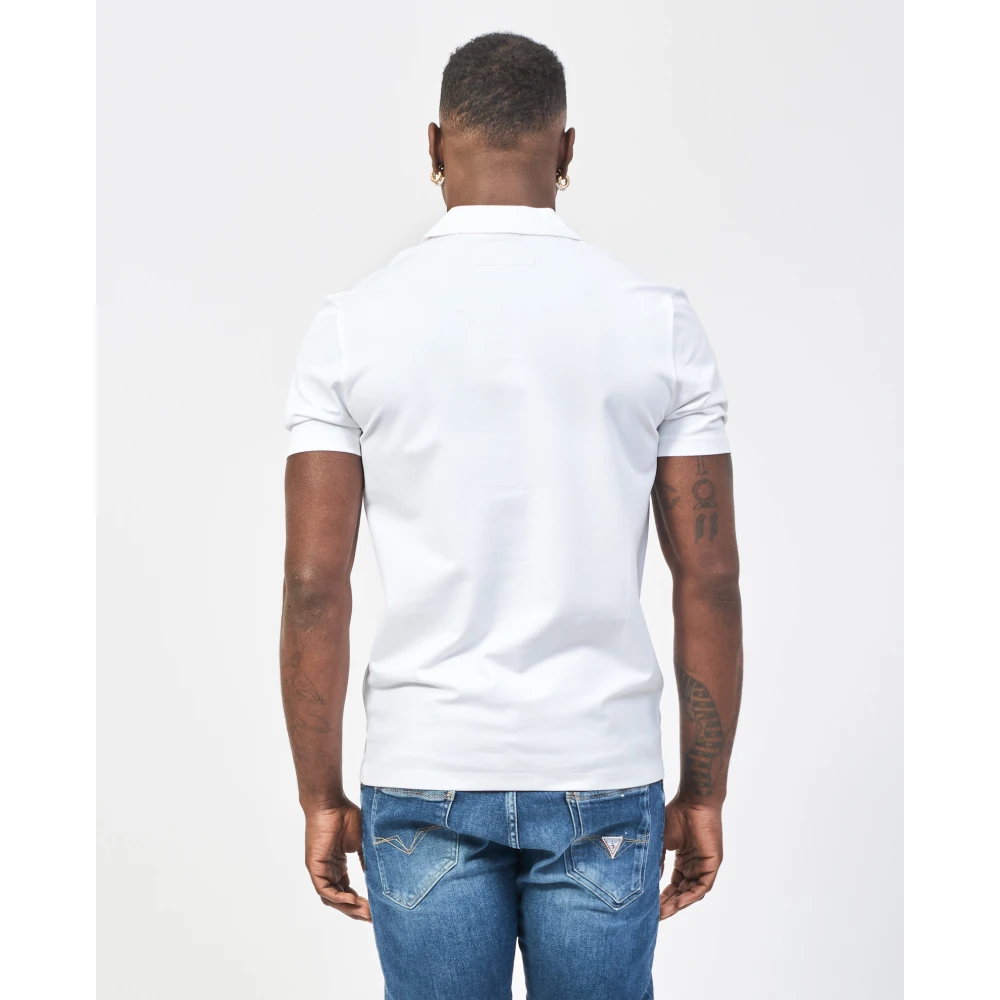 Hugo Boss Witte Katoenen Polo Shirt Regular Fit White Heren