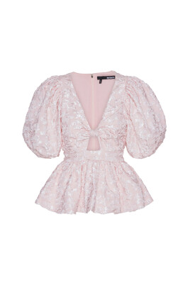 floral-jacquard-puff-sleeve-top