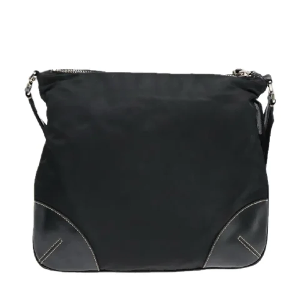 Prada Vintage Pre-owned Leather prada-bags Black Dames