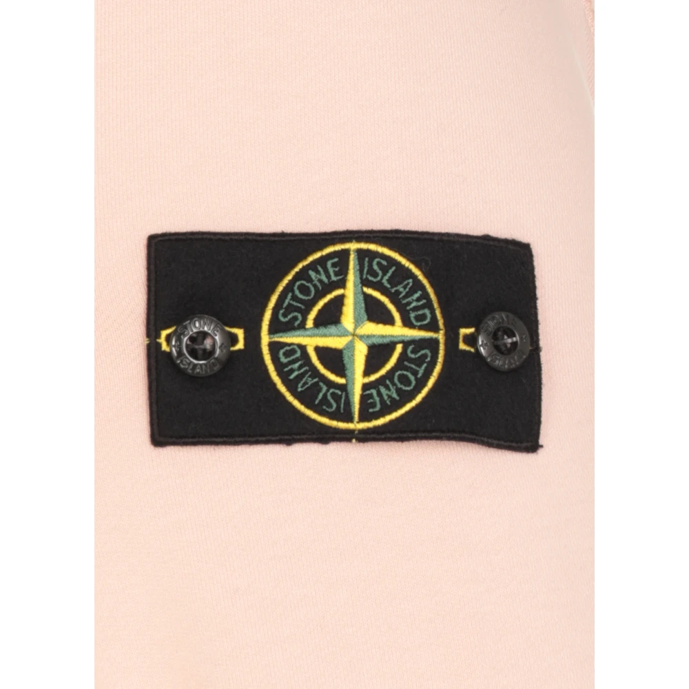 Stone Island Roze Katoenen Crewneck Sweatshirt Pink Heren