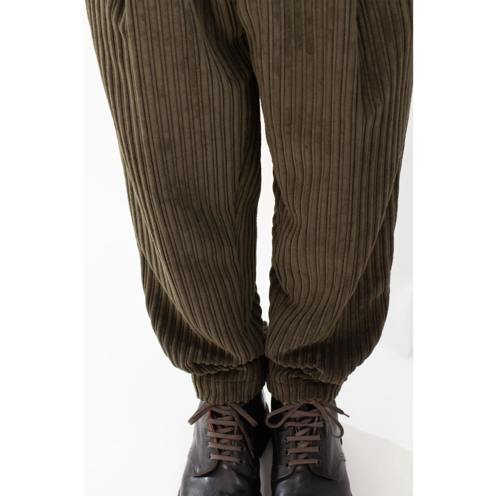 Briglia Ribfluwelen Broek in Savoys Stijl Green Heren