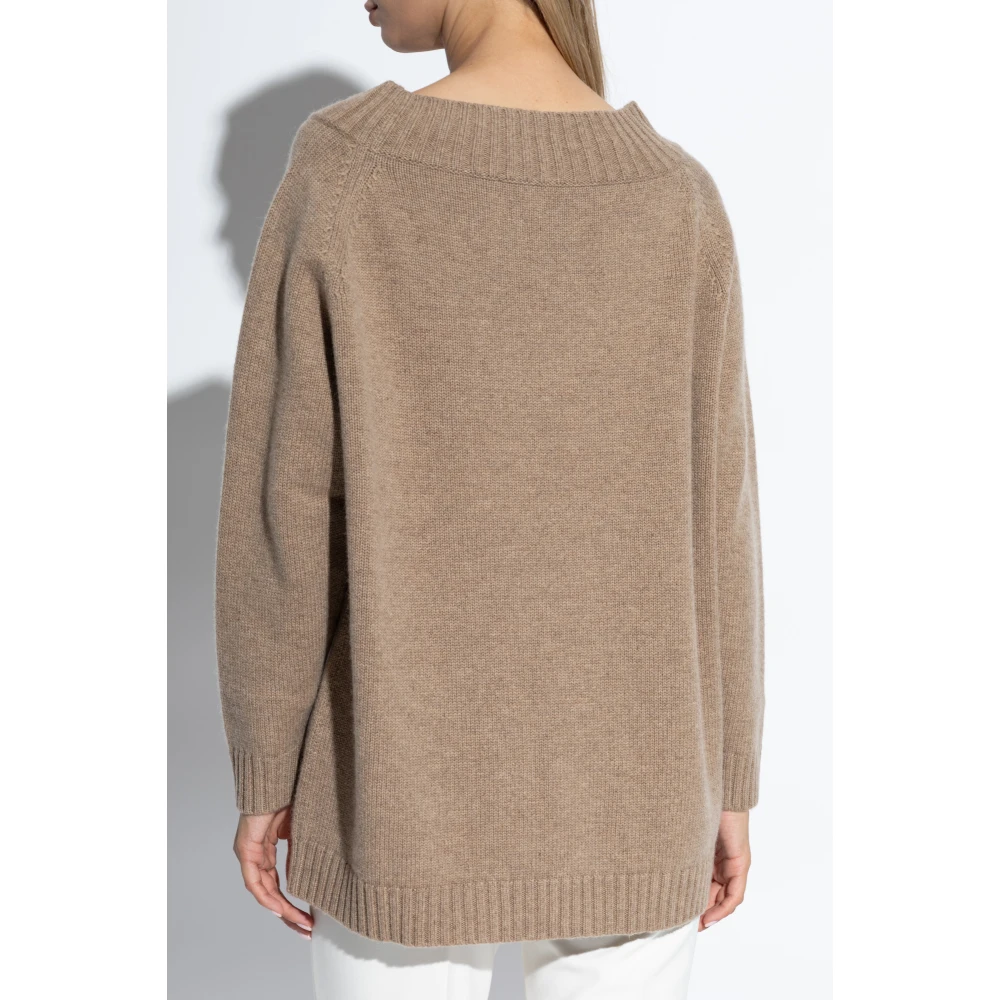 Max Mara Wollen trui Radames Beige Dames