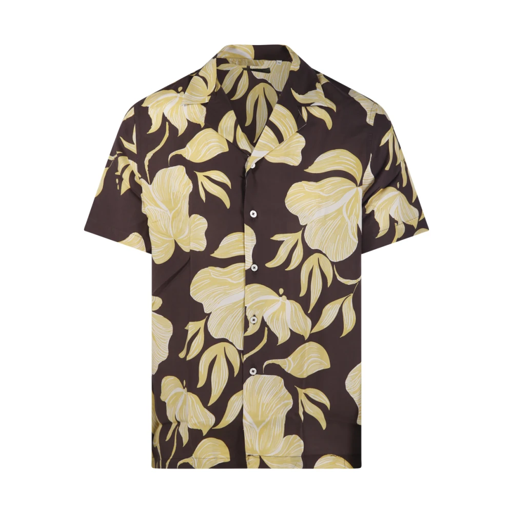 Altea Brown Short Sleeve Shirt - Male - Short Sleeve Shirts - Xl - Shirts