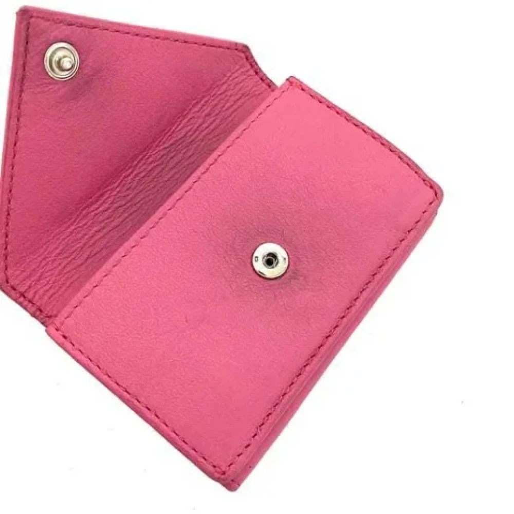 Balenciaga Vintage Pre-owned Leather wallets Pink Dames