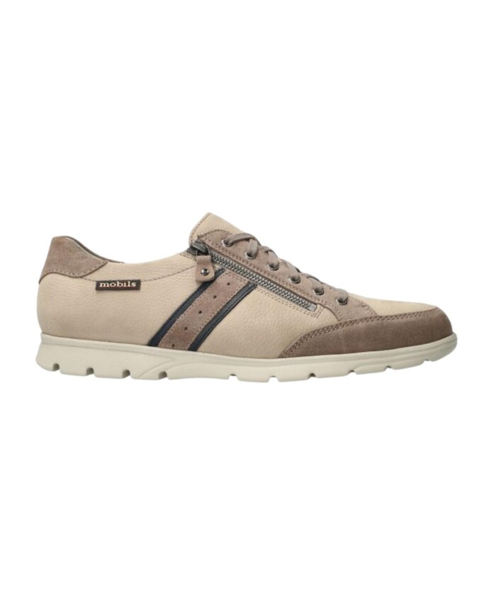 sneaker-casual-en-cuir-gris-avec-fermeture-eclair