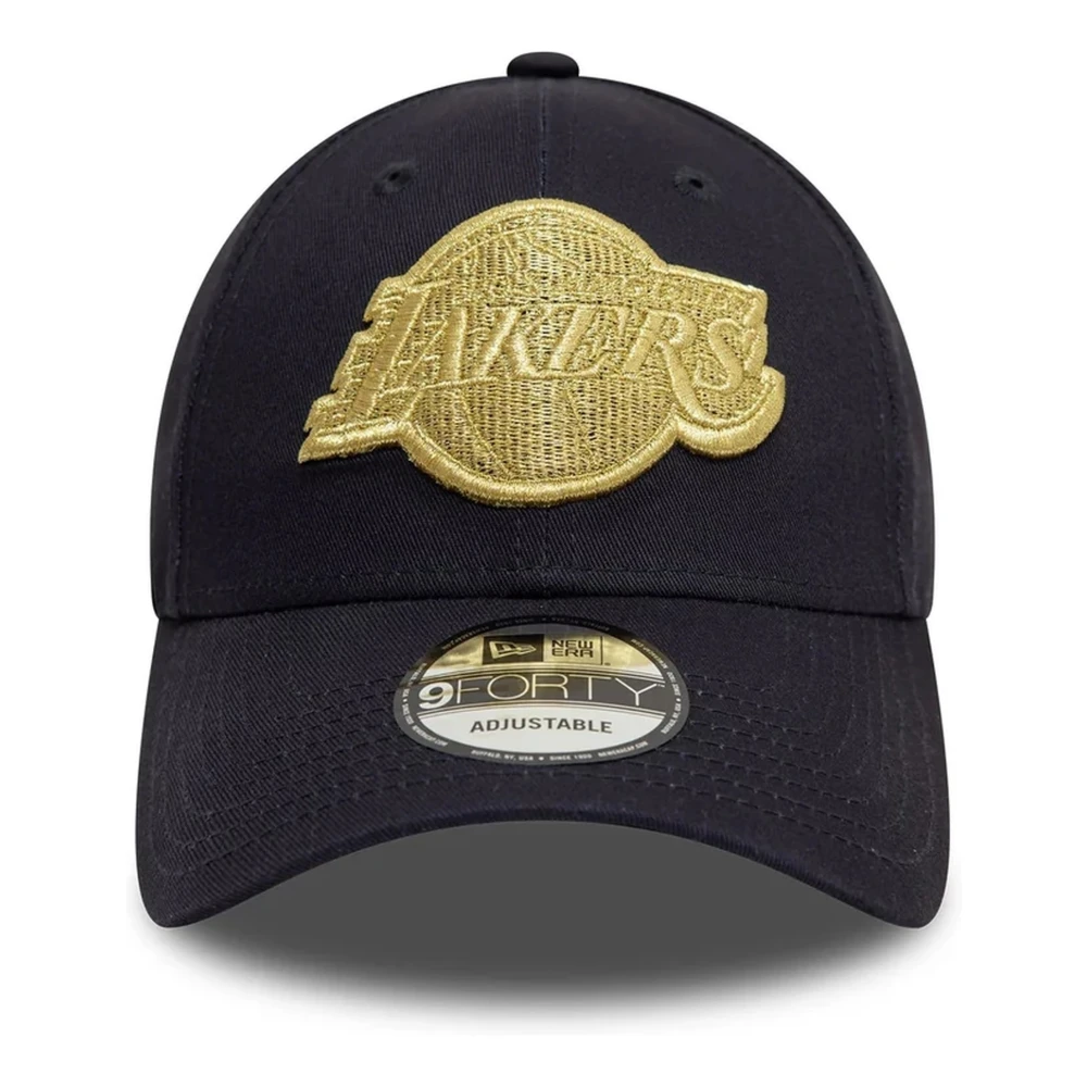 new era Lakers Metallic 9Forty Pet Marineblauw Black Heren