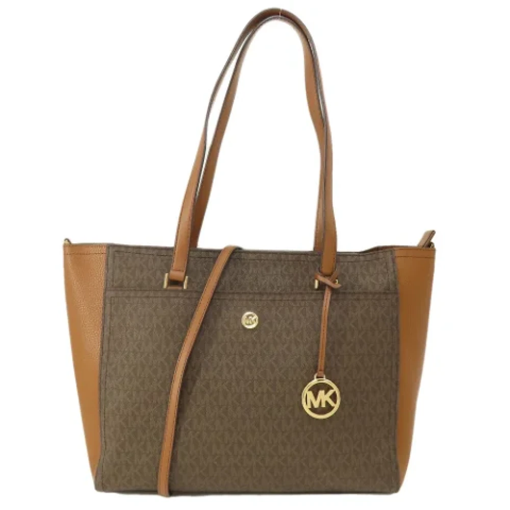 Michael Kors Pre-owned Fabric totes Brown Dames