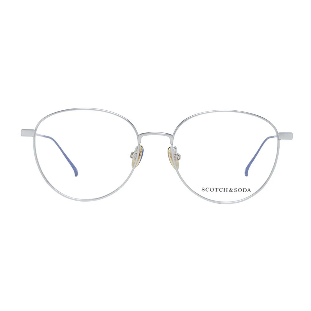 Scotch & Soda Zilveren Ronde Metalen Optische Frames Gray Dames