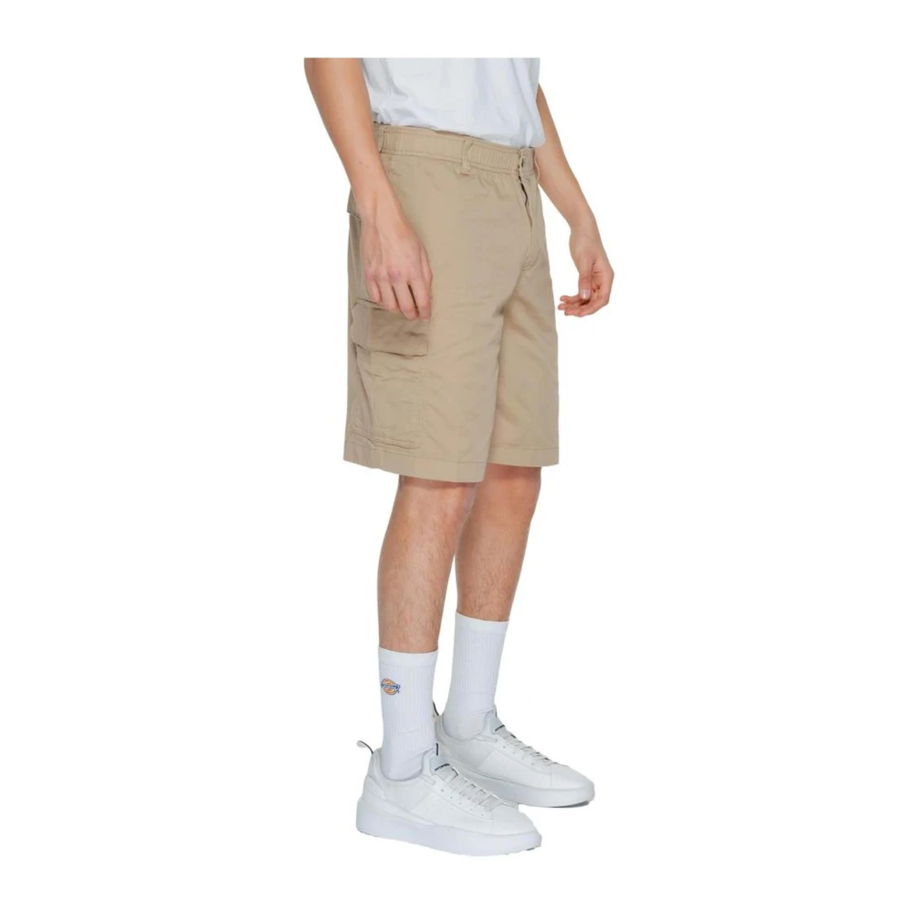 Calvin Klein Jeans Katoen Bermuda Shorts Beige Heren
