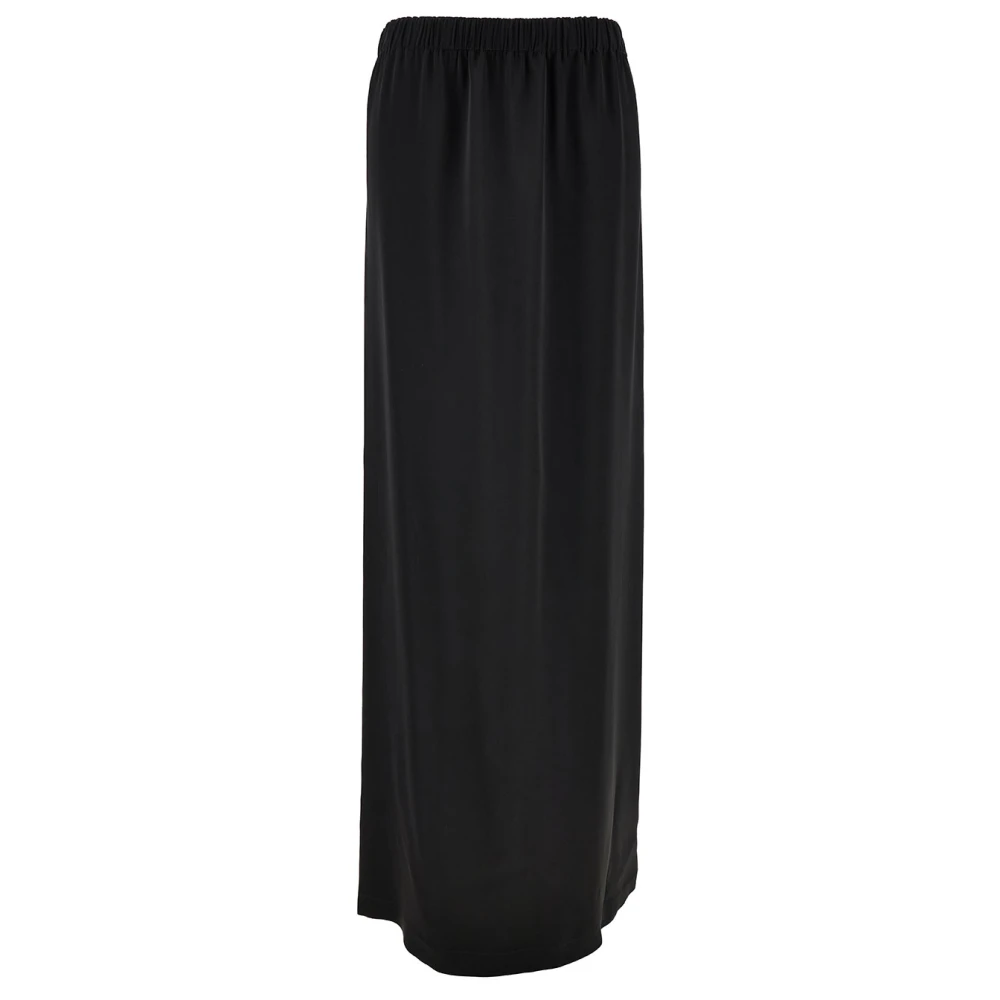 Fabiana Filippi Zwarte lange rok met hoge taille Black Dames
