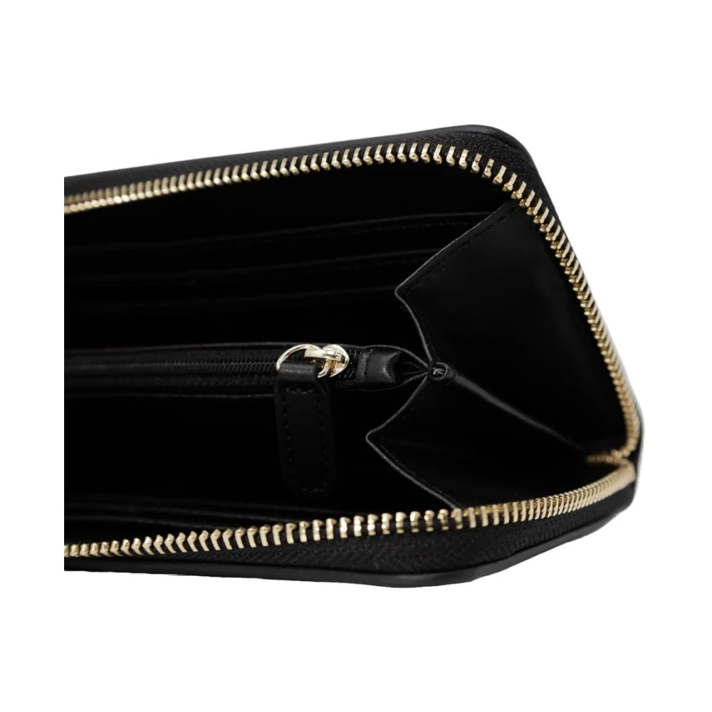 Love Moschino Zwarte Gewatteerde Ritsportemonnee Black Dames