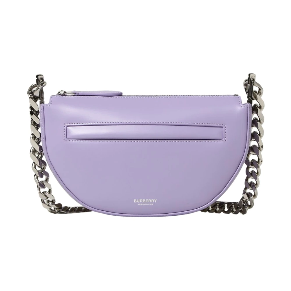 Burberry Women's Purple Mini Zip Olympia Bag - Shoulder Bags - One Size - Bags