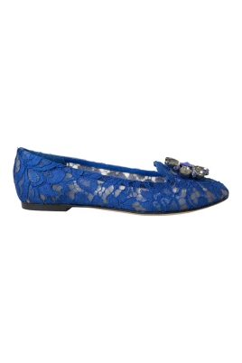 Bl Lace Crystal Ballet Flats Loafers