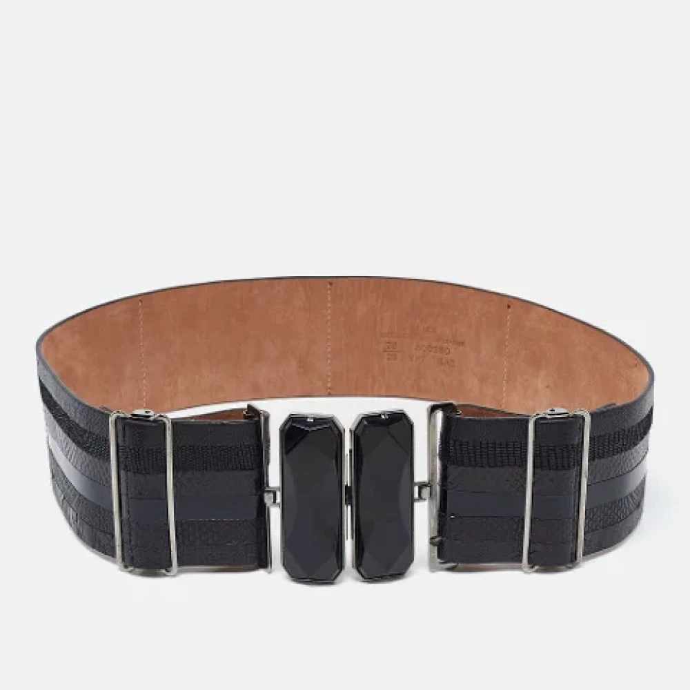 Fendi Vintage Pre-owned Leather belts Black Dames