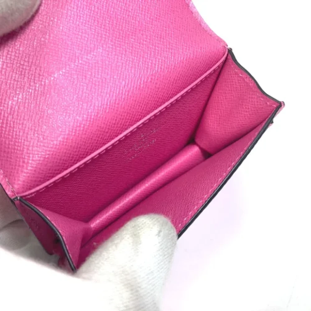 Louis Vuitton Vintage Pre-owned Leather wallets Pink Dames