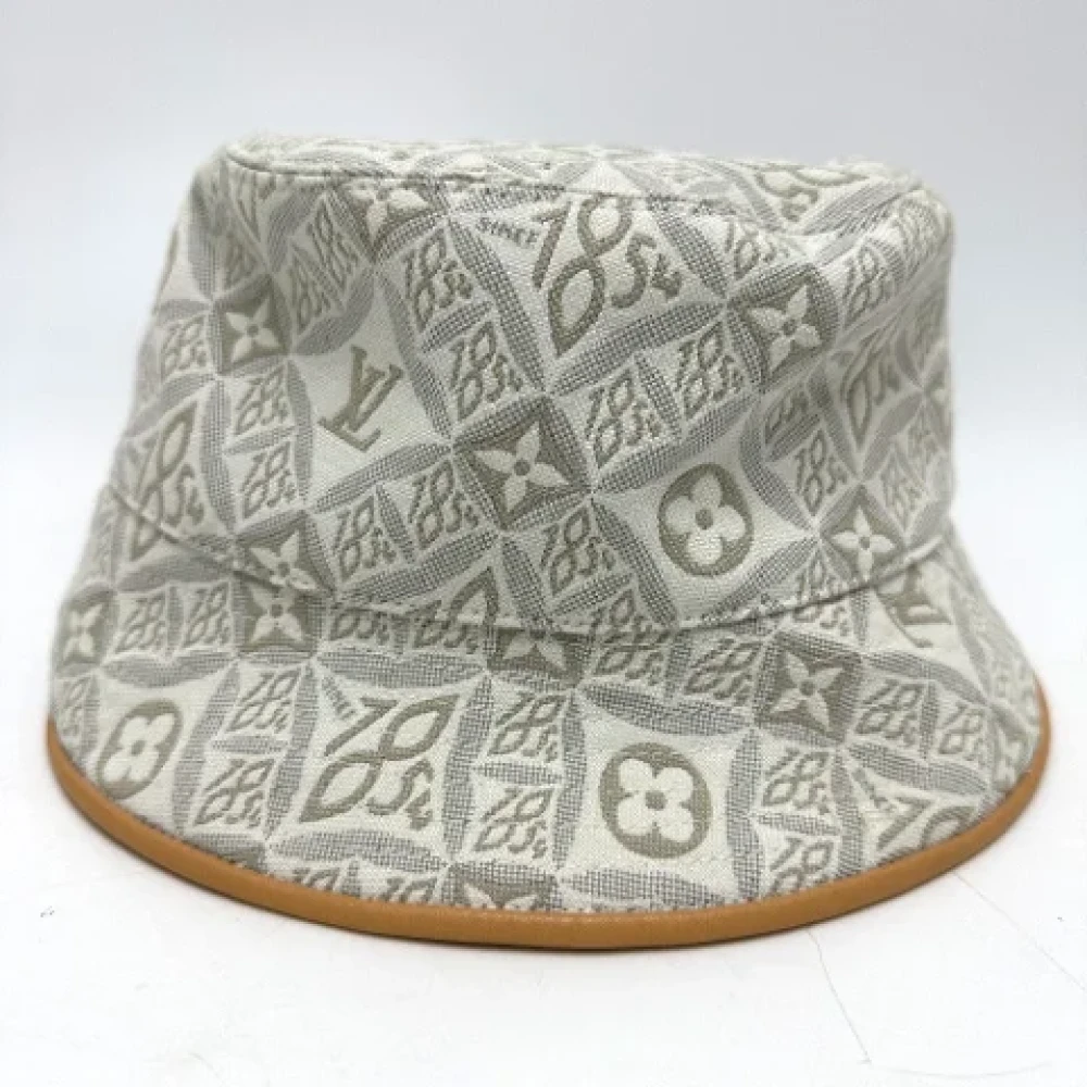 Louis Vuitton Vintage Pre-owned Cotton hats Beige Dames