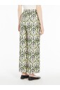 pantalon-court-en-soie-imprimee-vert