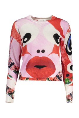 pull-rose-en-lin-avec-details-contrastants