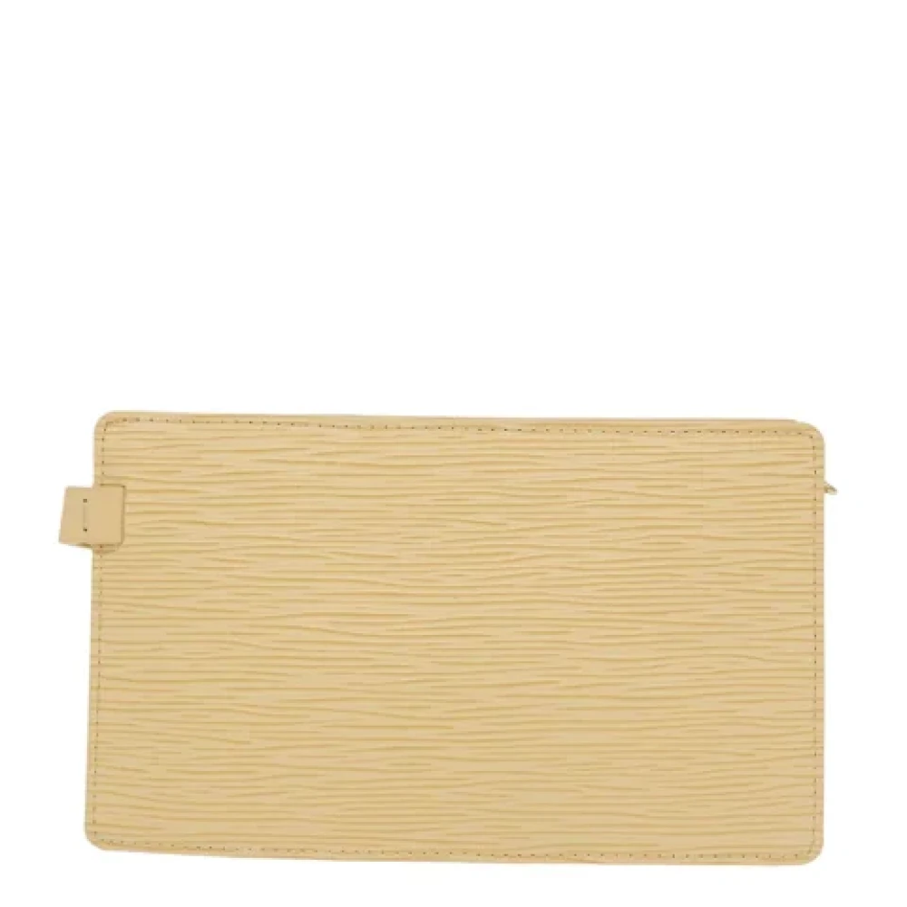 Louis Vuitton Vintage Pre-owned Leather crossbody-bags Beige Dames