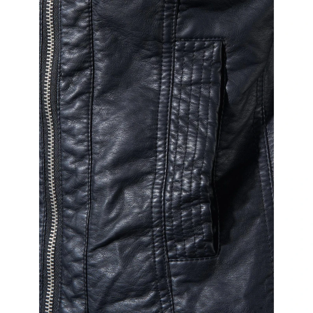 Only Zwarte Faux Leren Bikerjas Black Dames
