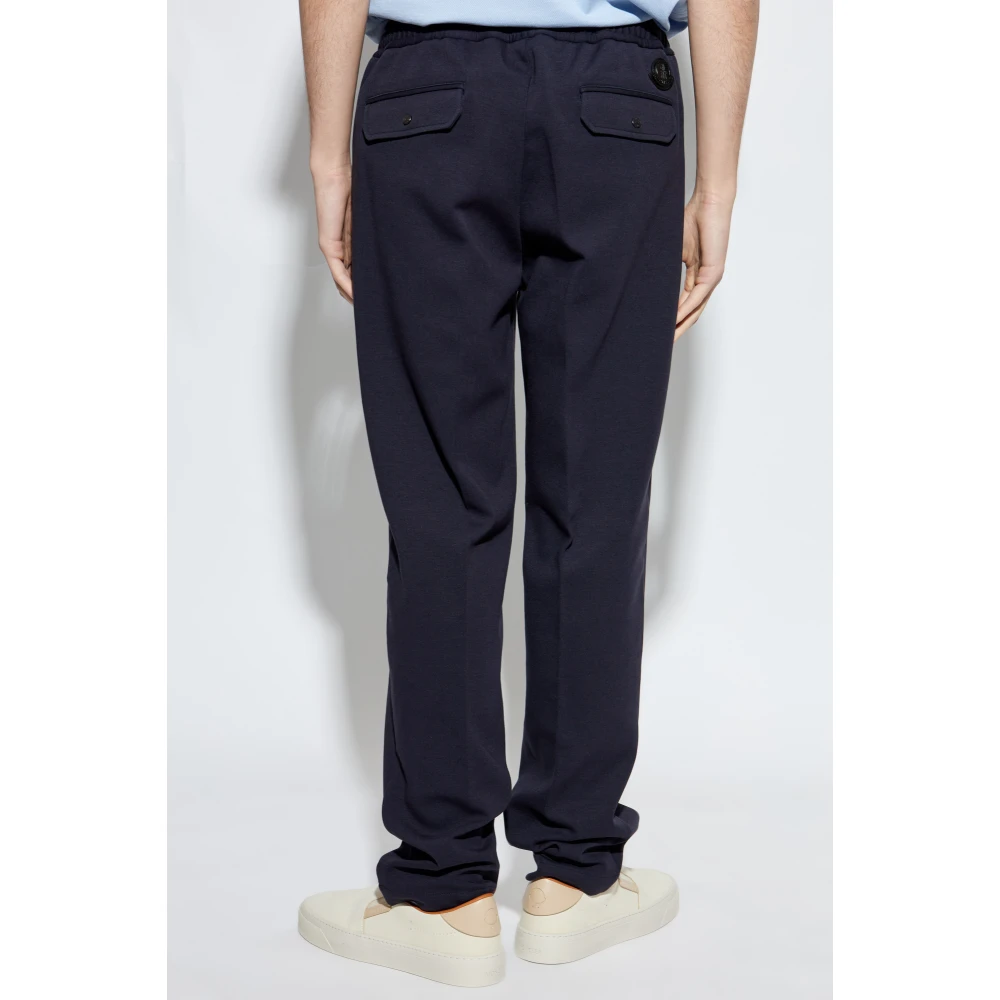 Moncler Katoenen broek Blue Heren