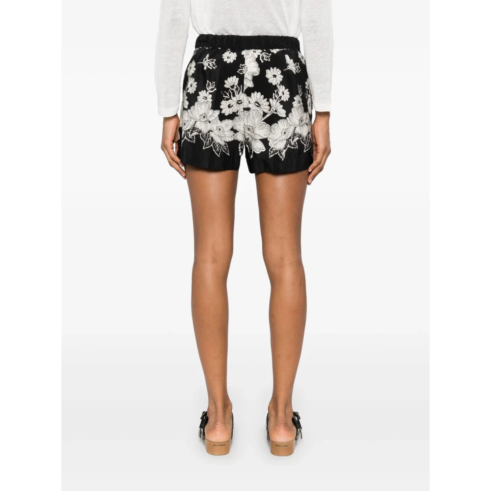P.a.r.o.s.h. Chique Zwarte Shorts voor Moderne Vrouwen Black Dames