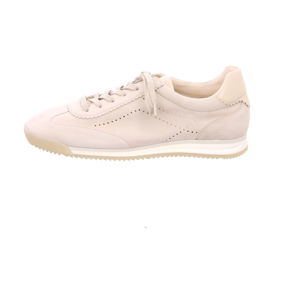 Gabor Leren Sneaker Dames Schoenen Beige