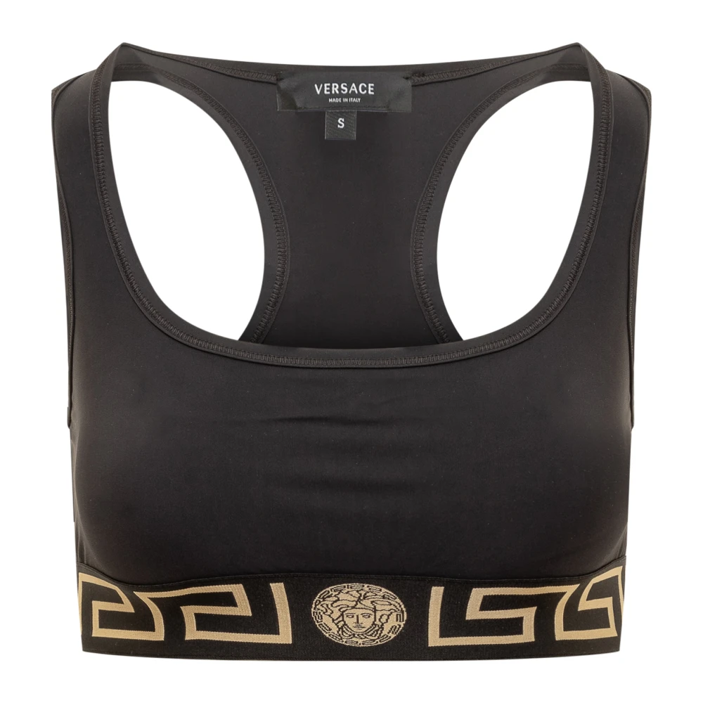 Versace Sport-BH Topp för Aktiva Kvinnor Black, Dam