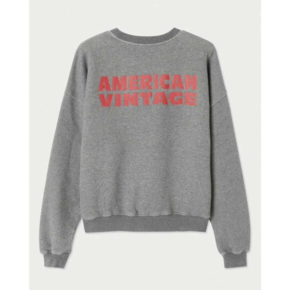 American vintage Sweatshirt in Klassieke Stijl Gray Dames