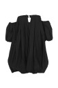 black-off-shoulder-balloon-dress