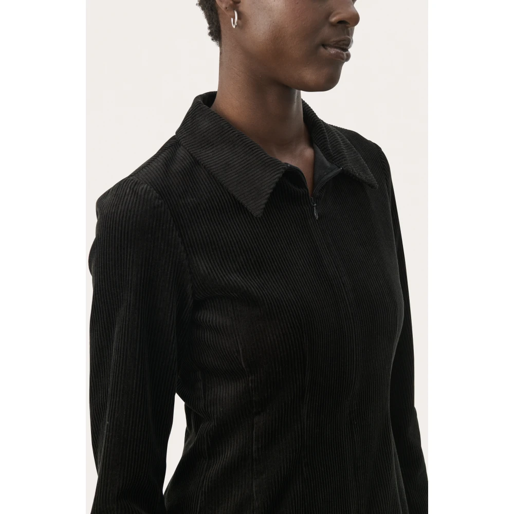 Part Two Zwarte Lizellpw Dr Jurk Black Dames
