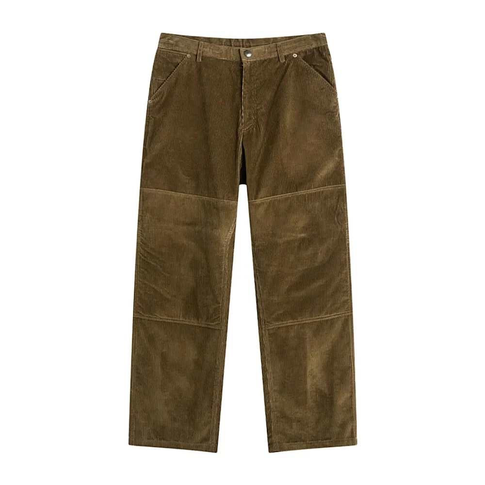 Moncler Men's Green Straight Trousers, 2XL, Pantalone