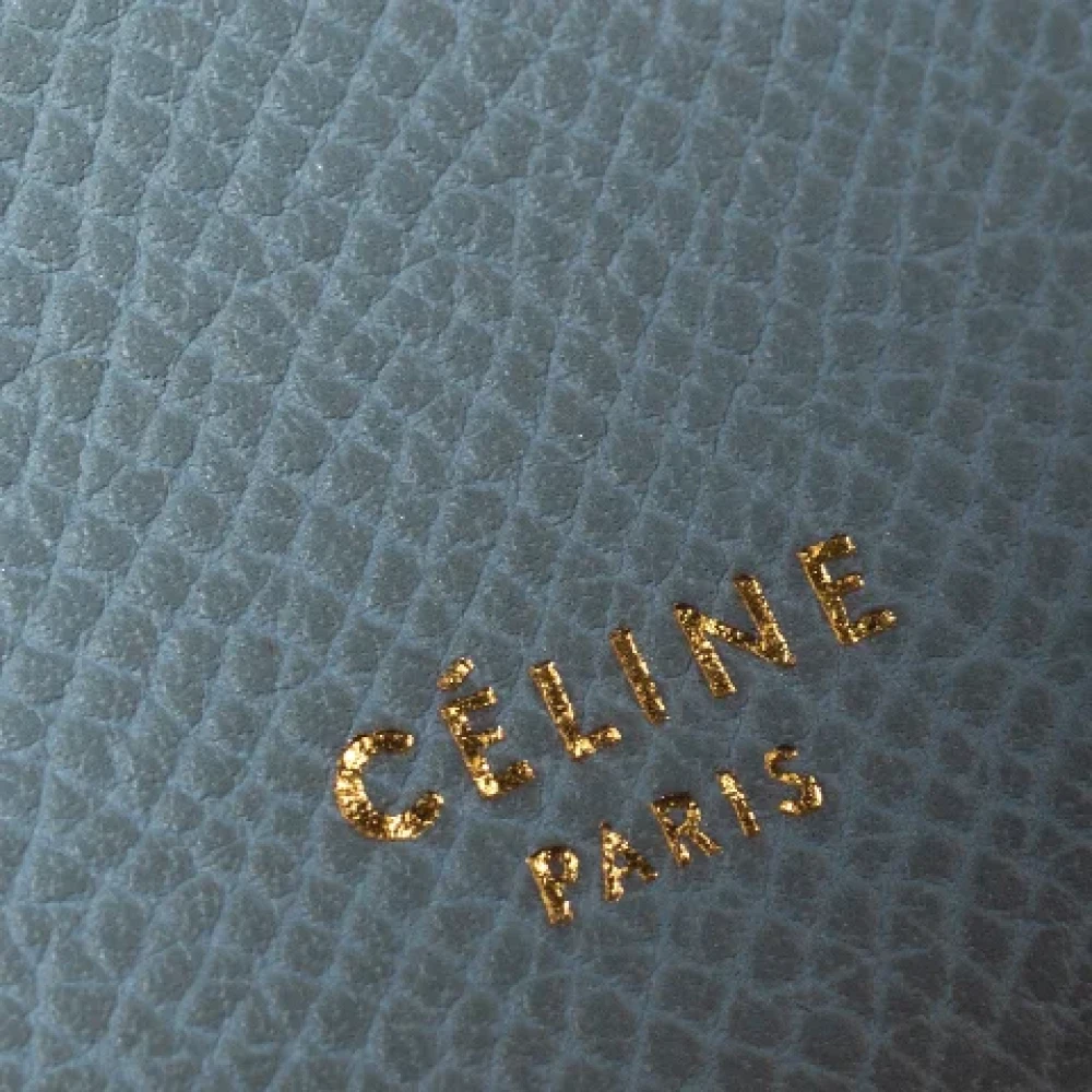 Celine Vintage Pre-owned Leather wallets Blue Dames