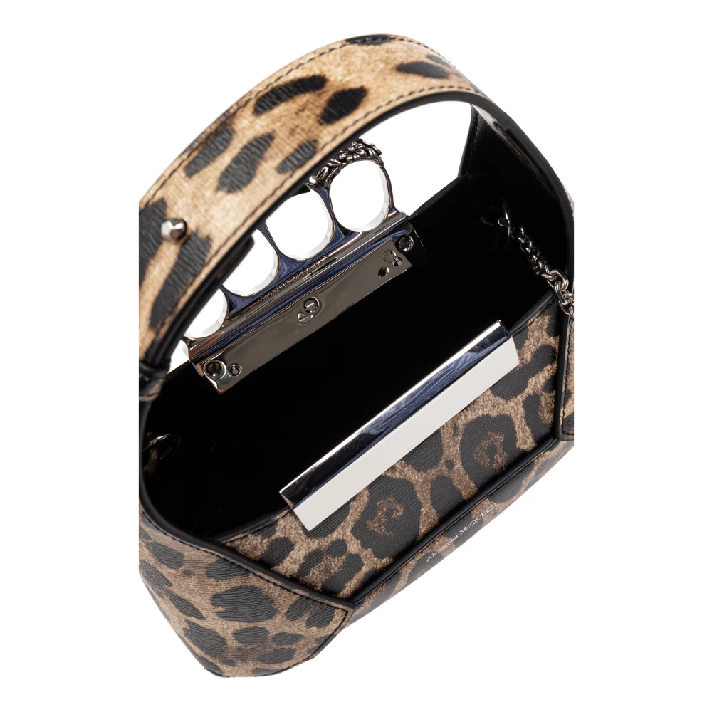 alexander mcqueen Jewelled Hobo Mini Handtas Brown Dames