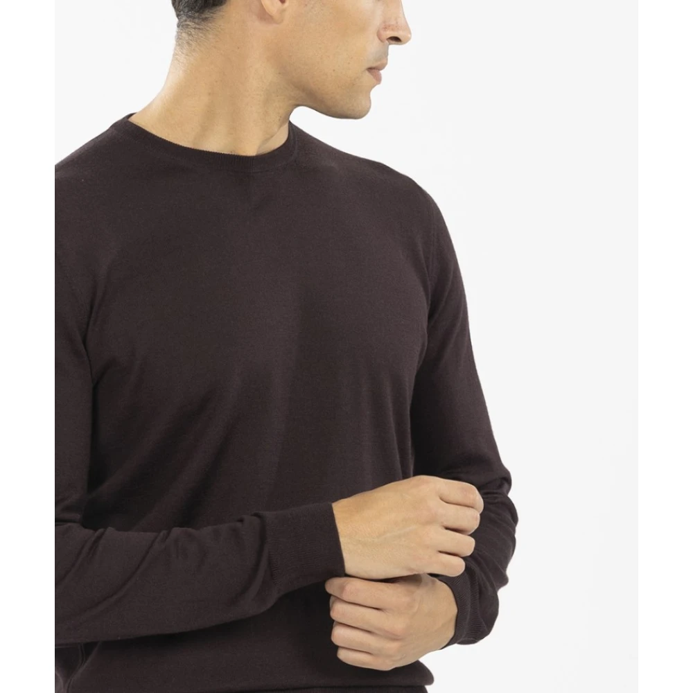 Filippo De Laurentiis Royal Merino Jersey Stijlvolle Sweater Red Heren