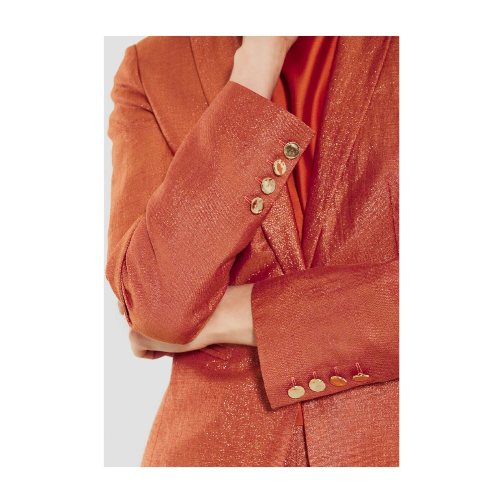 Swing Linnen Lurex Pak Orange Dames