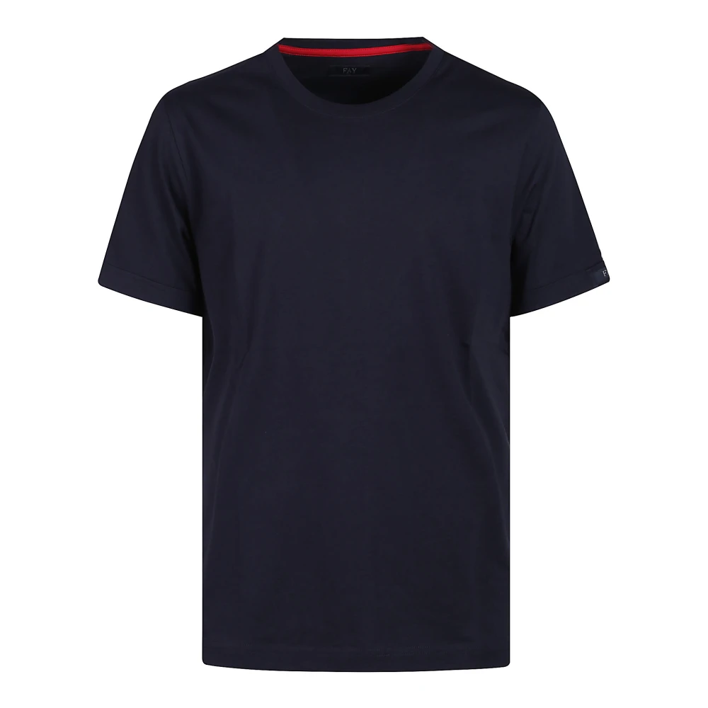 Fay - Tops > T-Shirts - Blue - Fay - Modalova