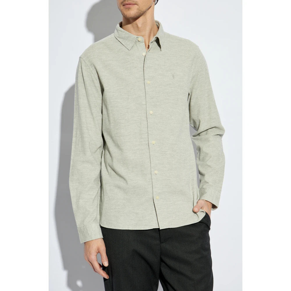 AllSaints Corduroy Shirt Lorella Gray Heren