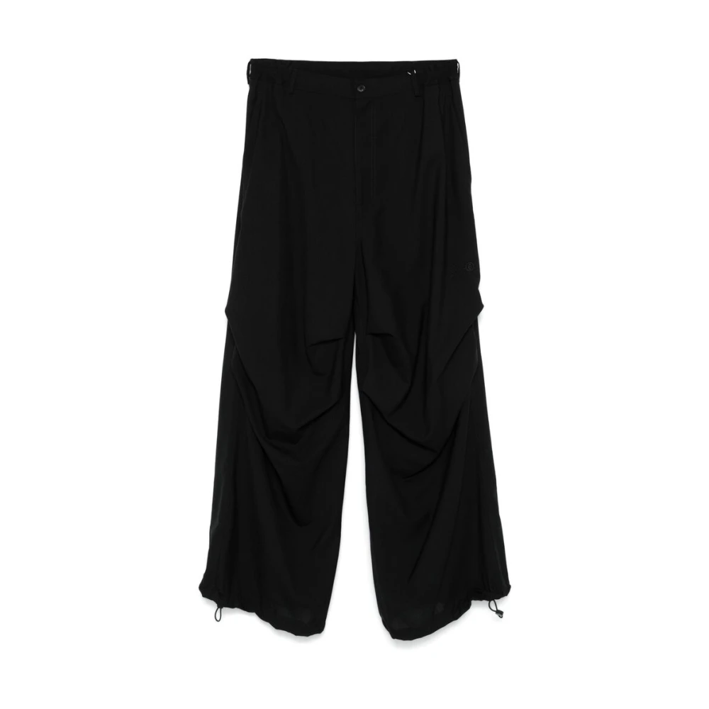 MM6 Maison Margiela Broek met elastische tailleband Black Heren